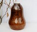 Crystalline pottery, ceramic vase, pottery home decor, crystal ceramic vase, crystalline stoneware vase, brown ceramic fine art, brown vase. 