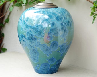 Double urn, companion urns, 50% discounted, extra large cremation urn, ceramic urn for human ashes, urn for dad, decorative urns.