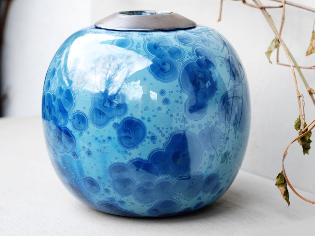 Extra Large Ceramic Urn, Urns for Human Ashes Full Size, Crystalline
