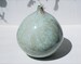 Decorative ceramic bottle, crystalline pottery, home decor, green stoneware, crystal ceramic vase, wedding gift, one of a kind, hand thrown. 