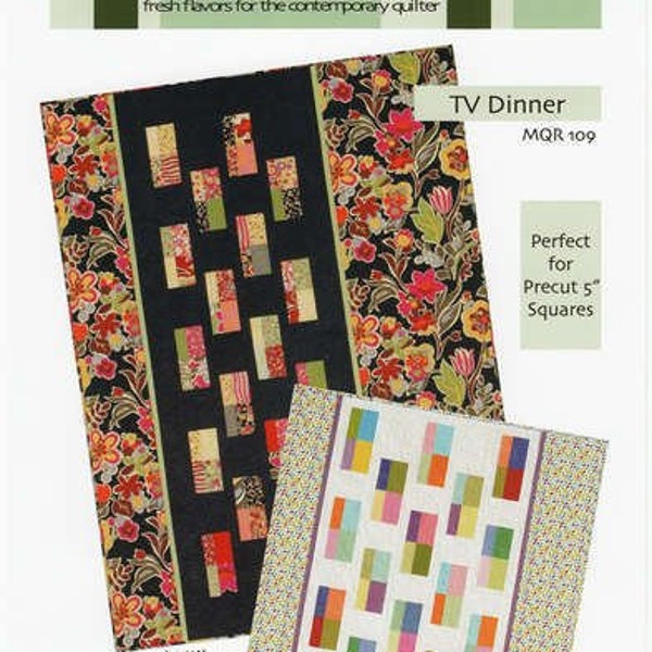 TV dinner quilt pattern - Charm Pack Friendly!