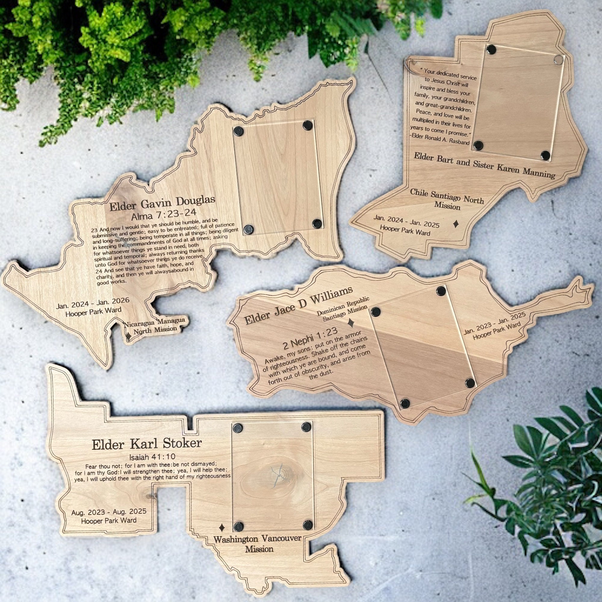 Personalized LDS Missionary Plaque With Photo, Scripture, Mission Name ...