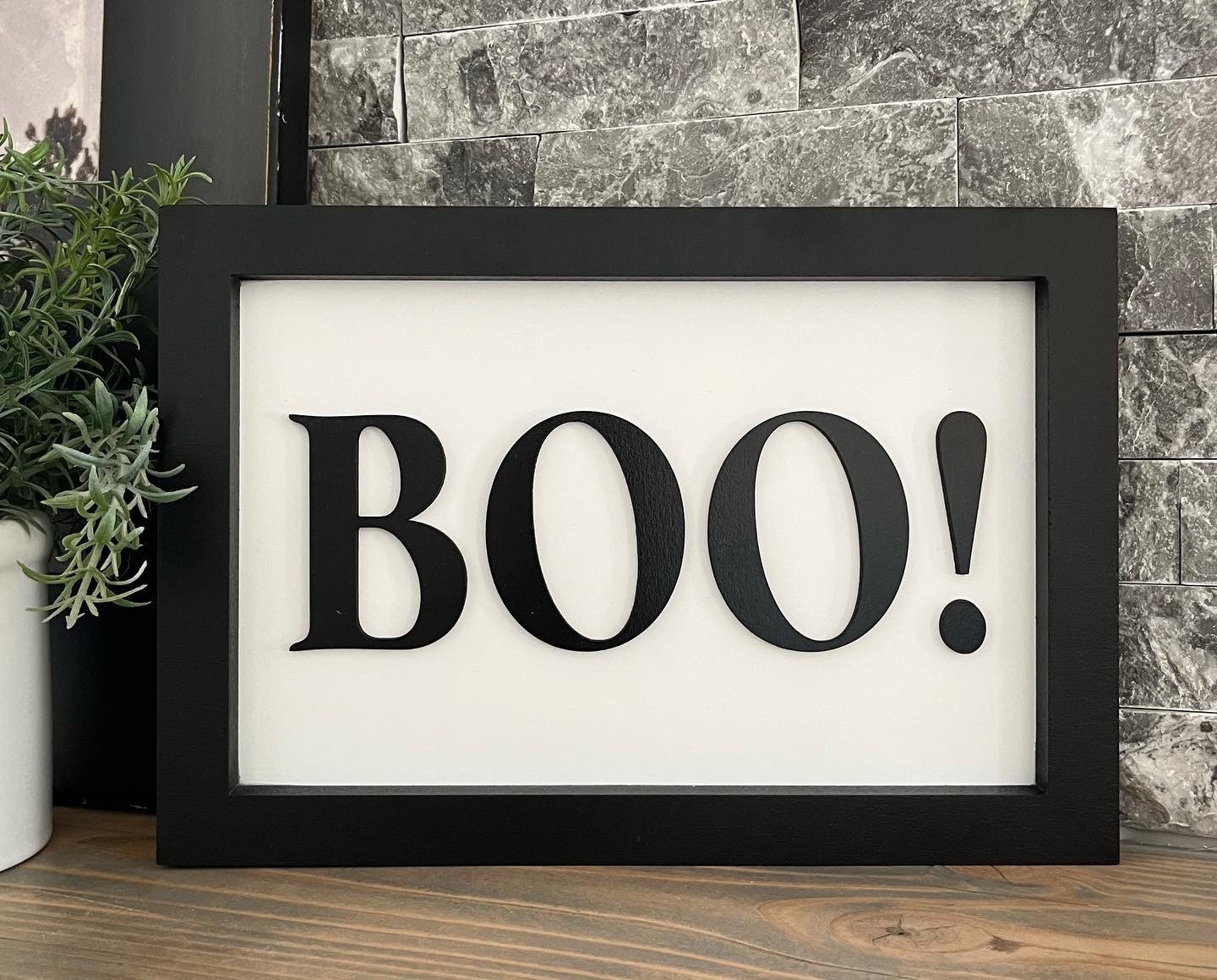 Boo Sign Halloween Boho Decor - Etsy