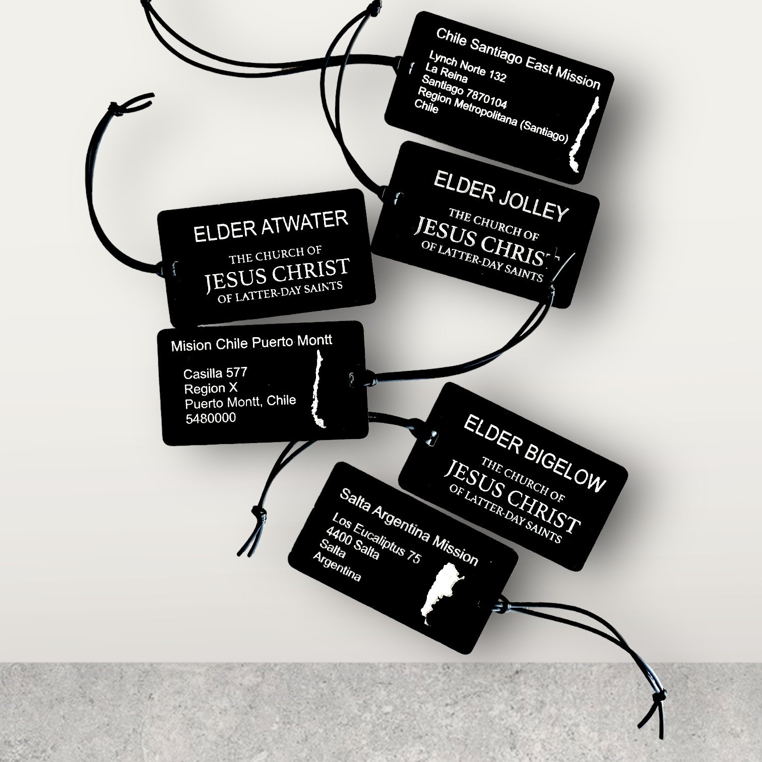 Personalized Name and Address Luggage Tags for Easy Identification, missionary, Custom Engraved Travel Tags | Durable and Stylish Luggage