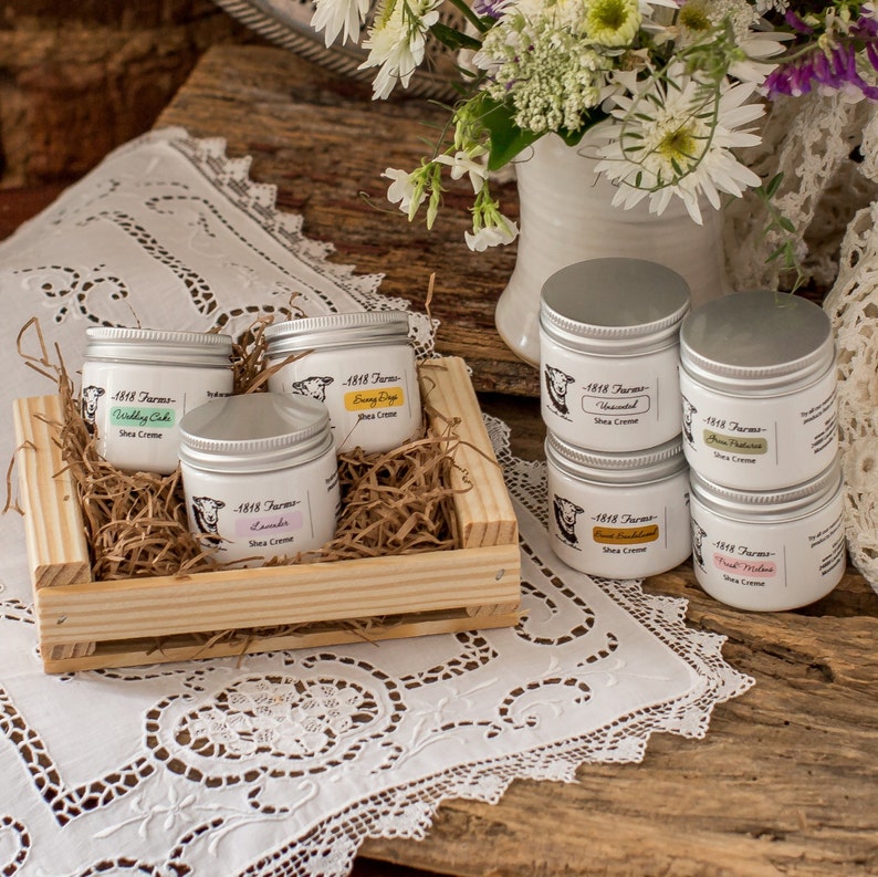 Shea Creme Gift Basket 1818 Farms Spa Gift Shea Butter Etsy