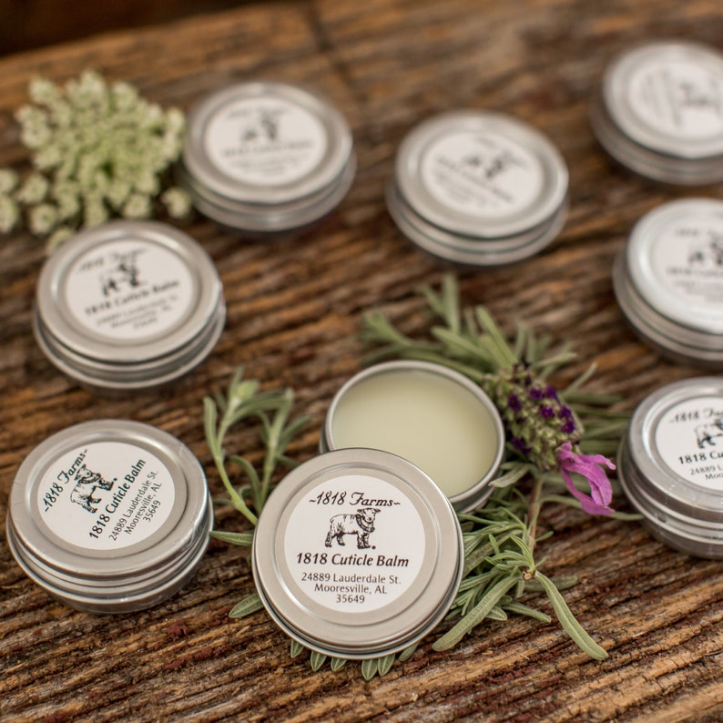 Cuticle Balm 1818 Farms Lavender Essential Oil Vitamin E Olive Oil