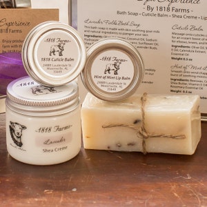 Spa Experience by 1818 Farms Head to Toe Lavender Shea Creme soap cuticle lip image 2