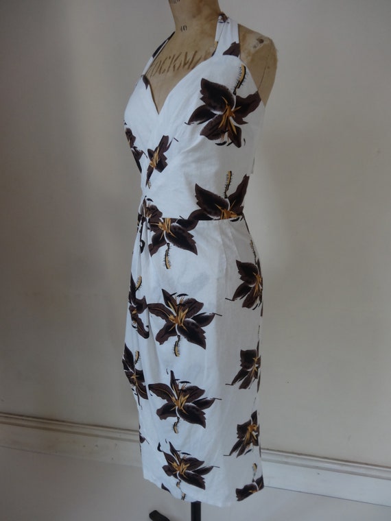 50's Hawaiien Dress. Hibiscus. - image 4