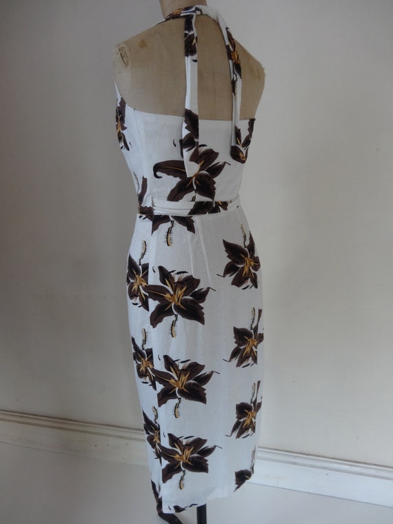 50's Hawaiien Dress. Hibiscus. - image 8