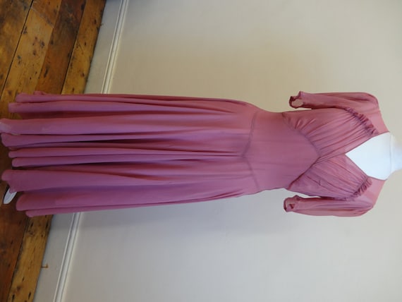 30's dress. Rose silk georgette.
