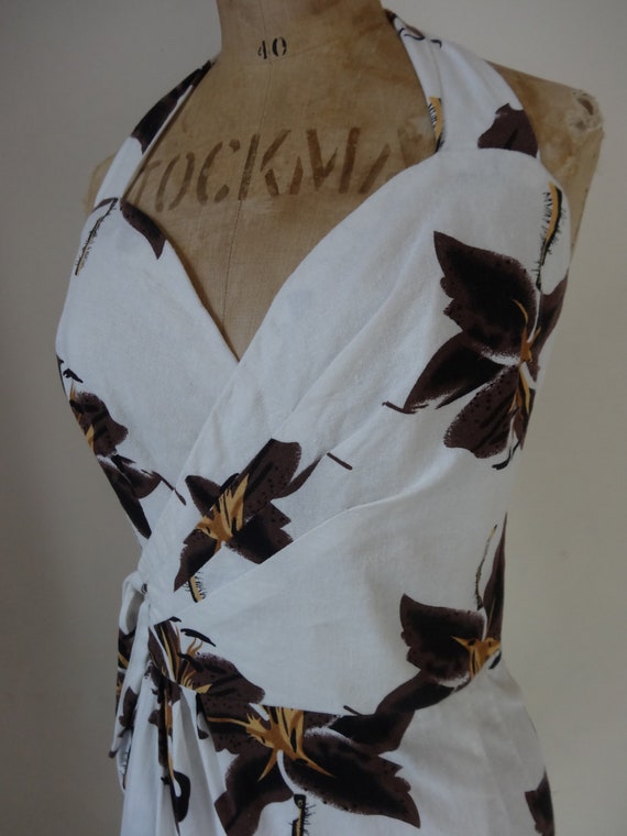 50's Hawaiien Dress. Hibiscus. - image 6