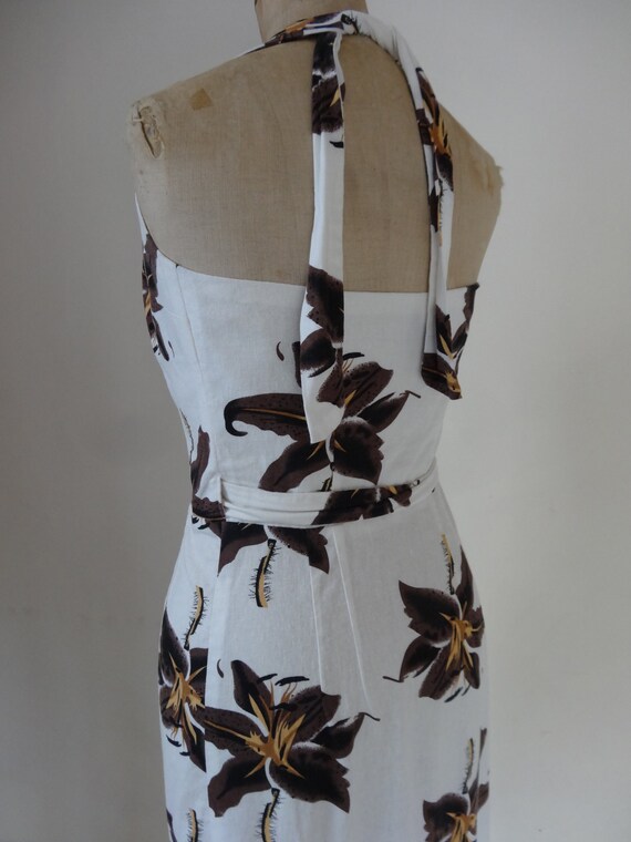 50's Hawaiien Dress. Hibiscus. - image 9