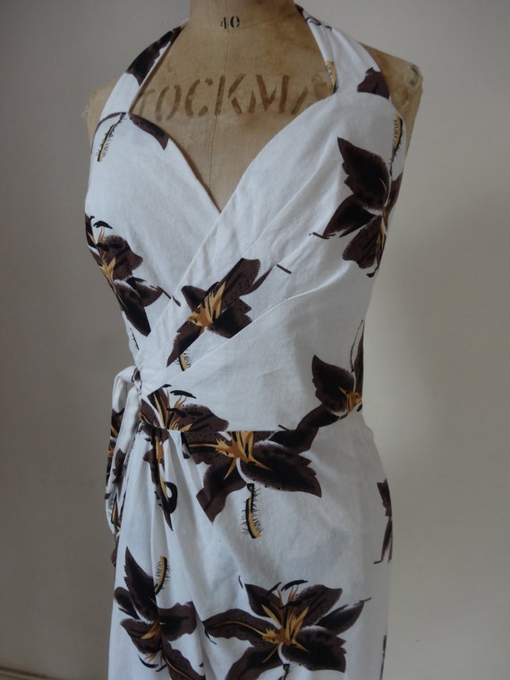 50's Hawaiien Dress. Hibiscus. - image 1