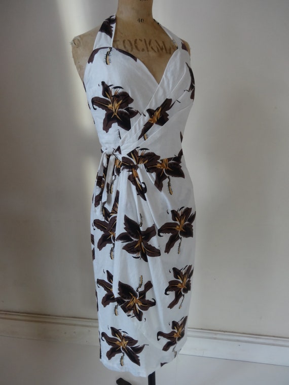 50's Hawaiien Dress. Hibiscus. - image 2