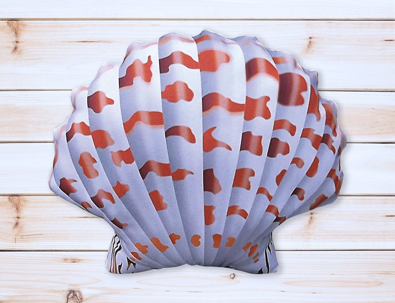 Shell Pillow Nautical Pillow Sea Shell Beach Pillow Etsy