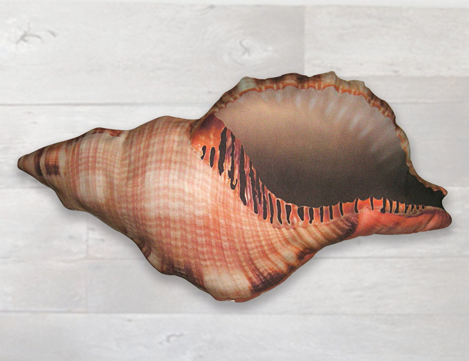 Shell Shaped Pillow Trumpet Trident Shell Etsy