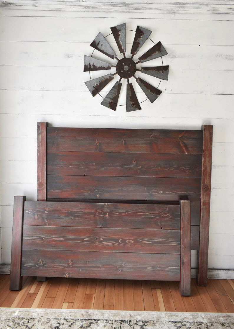 Shiplap Headboard Queen Wood Farmhouse Image 0