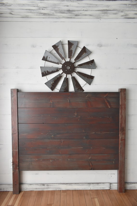 Shiplap Headboard Queen Wood Farmhouse