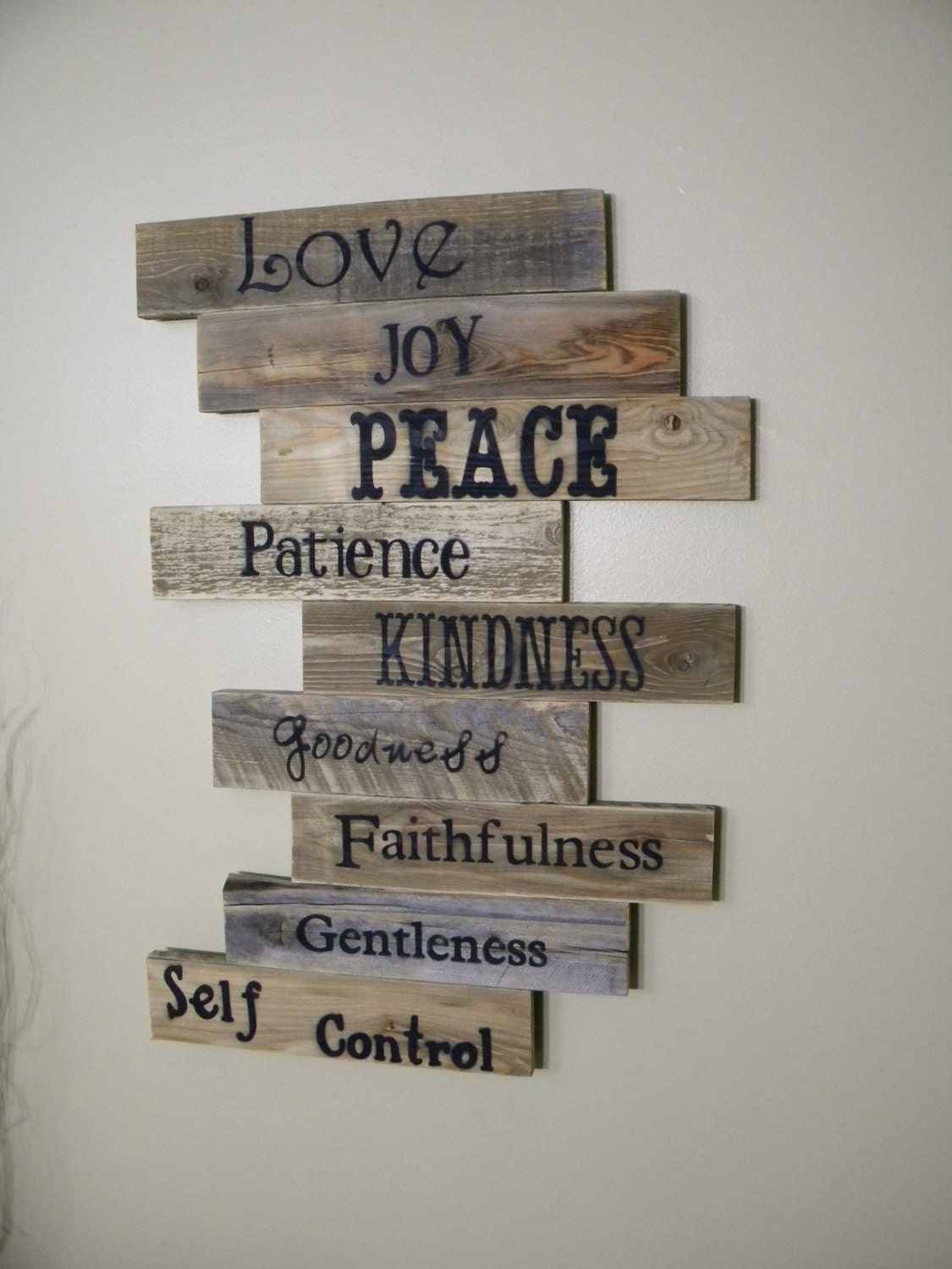 Wood Sign Pallet Art Fruits Of The Spirit Signs For Home Wall Decor Gift Ideas Wedding Wooden Distressed