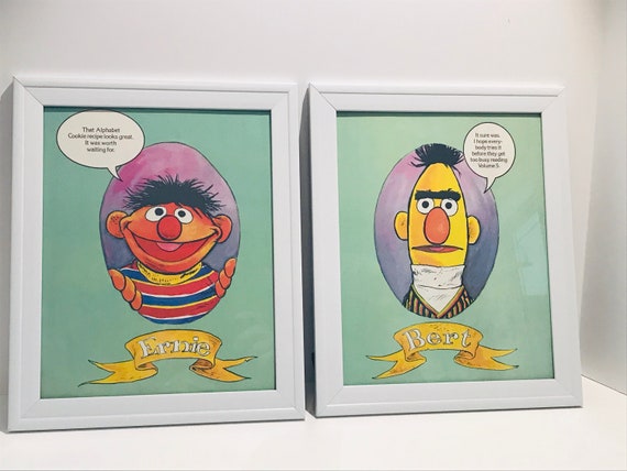 Vintage Sesame Street Wall Art Sesame Street Wall Decor Etsy