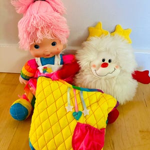 Vintage Collectible Rainbow Brite Tickled Pink, Rainbow Brite Toys, Collectible Plush Toys, Vintage Tickled Pink Doll, Rainbow Brite Toys