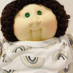 1985 Soft Sculpture Cabbage Patch Doll, Hand Signed Freeman Willard, Rare Collector Item