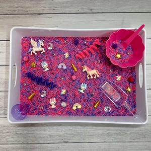 Unicorn Sensory Bin for Kids, Unicorn Gift For Kids, Unicorn Sensory Kit, Sensory Bin for Kids, Unicorn Kids Activity, Educational Kits