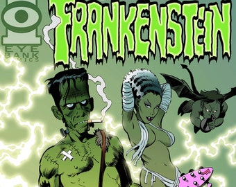 ELECTRIC FRANKENSTEIN #1 Creepy Comic Book Digital Download by Mike Von Hoffman