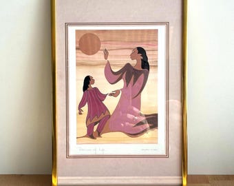 Maxine Noel Ioyan Mani Framed Woman Print, Approch of the Feature