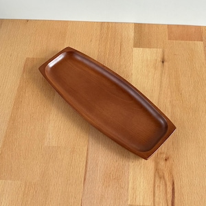 Mid Century Modern Teak Tray...Vintage Small Wood Trinket Tray...Handcrafted Genuine Teak Wood Tray...Handmade Rustic Farmhouse...Catchall