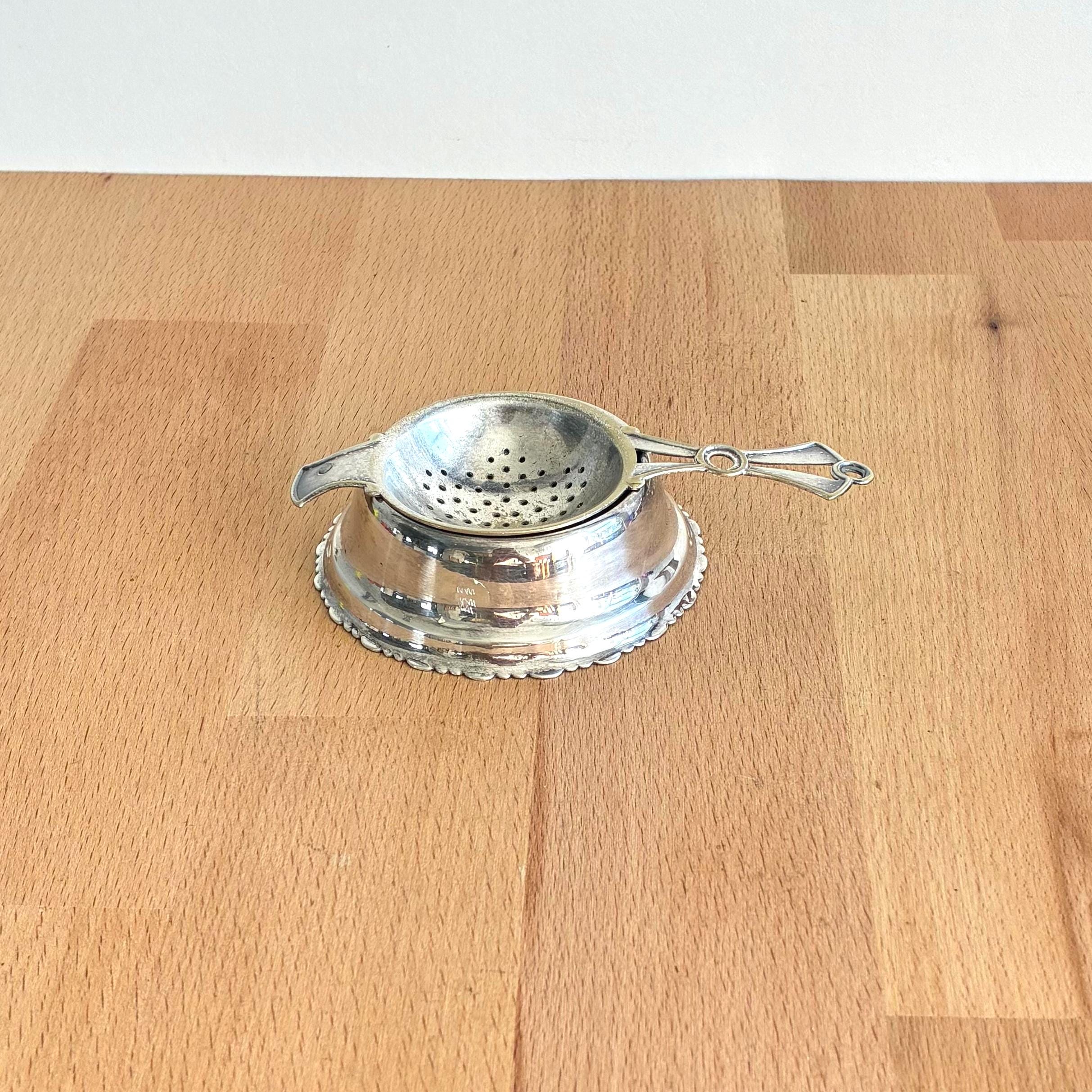 Silver plate tea strainer - Etsy 日本