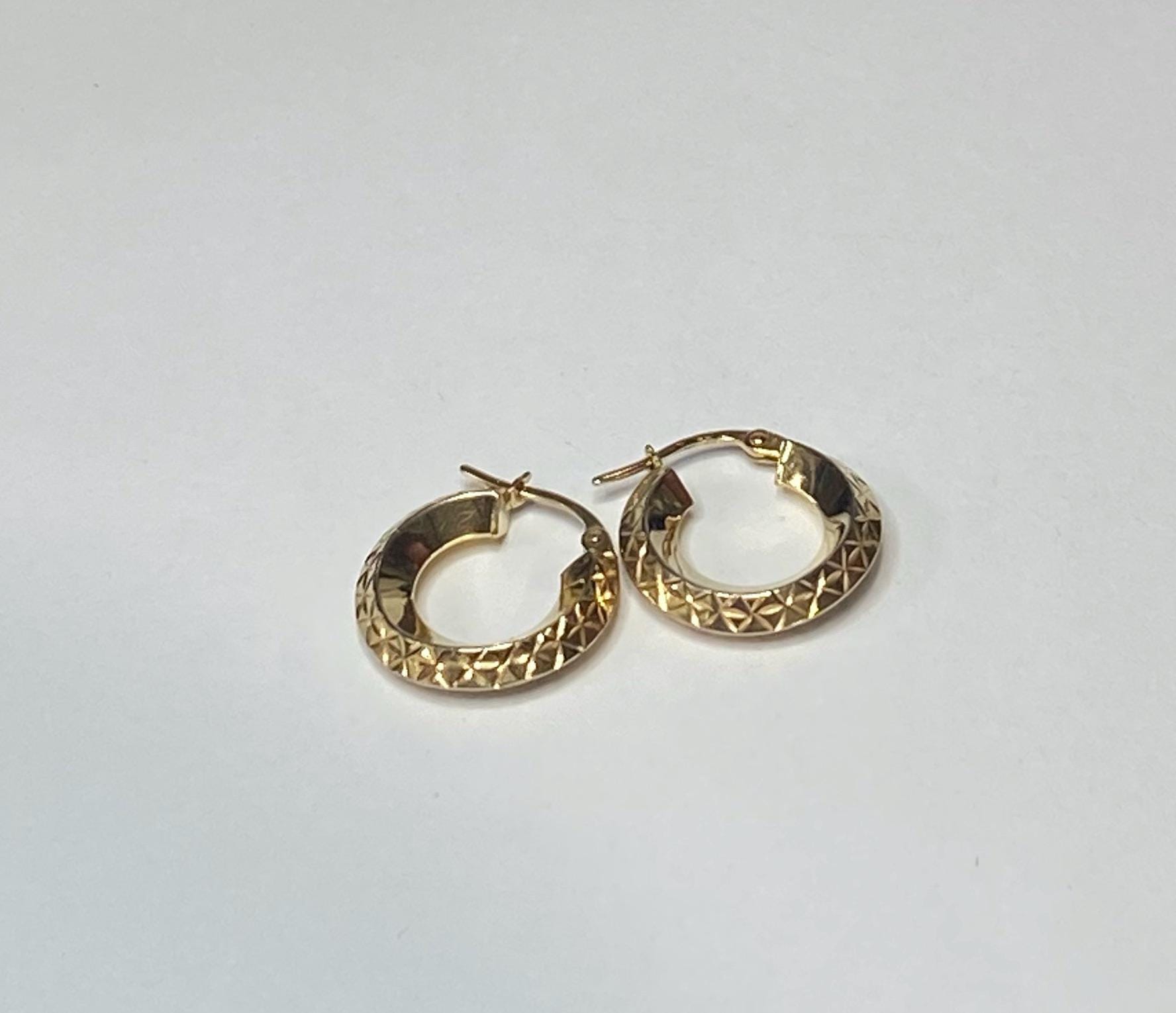 Sleeper Earrings 9ct Gold Earrings 9ct Gold Plated Small To Large