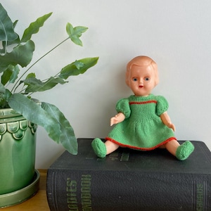 Vintage Hard Plastic Doll...Sweetheart Doll...1950&#39;s Doll...Redbox Plastic Doll..Moving Eyes Strung Arms And Legs...Retro...Collectable