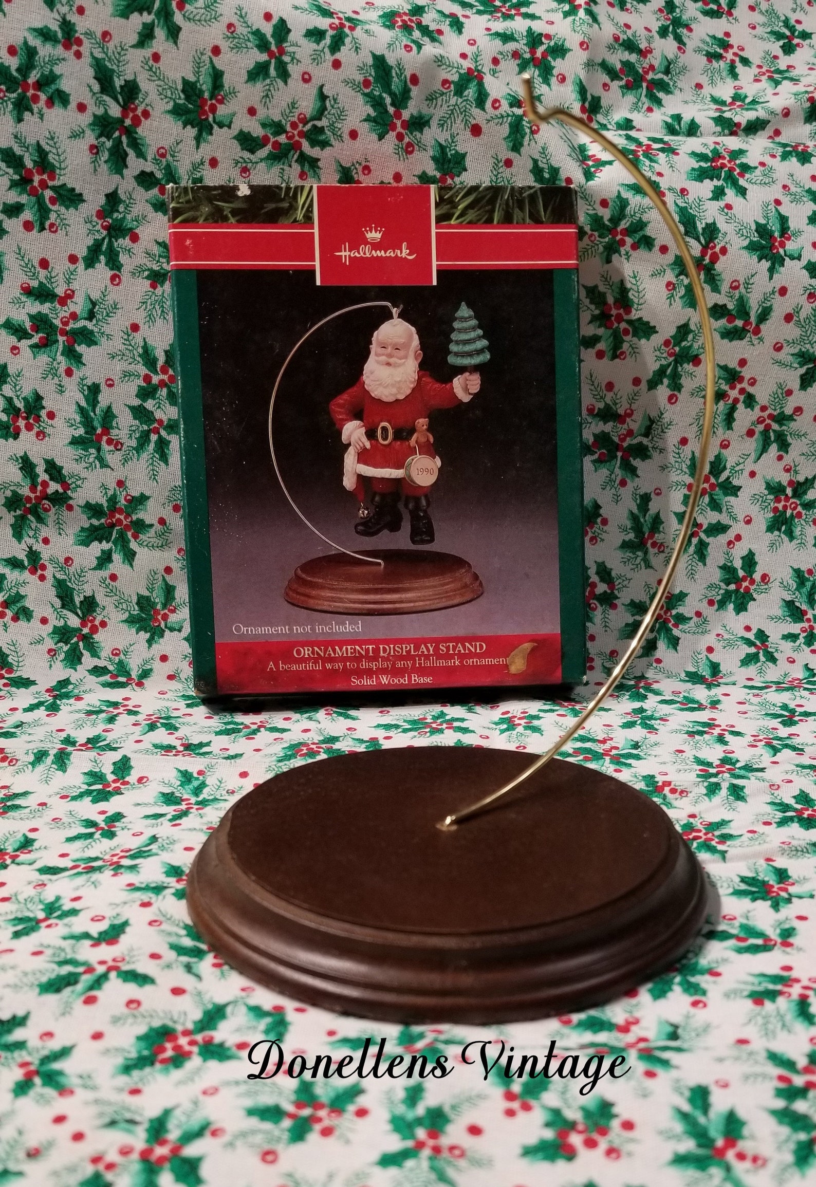 Hallmark Ornament Display Stand Solid Wood Base Ornament Etsy