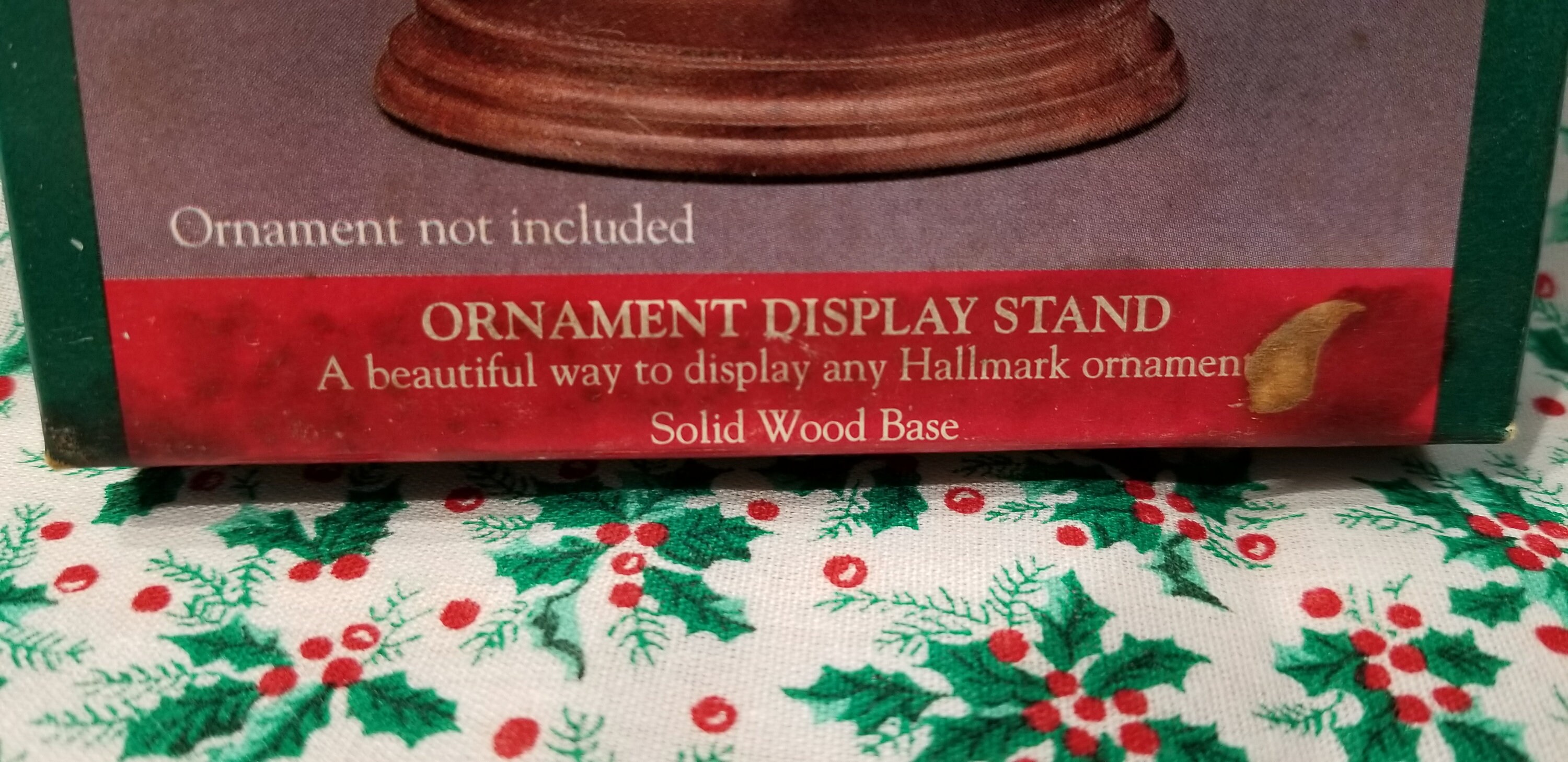 Hallmark Ornament Display Stand Solid Wood Base Ornament Etsy