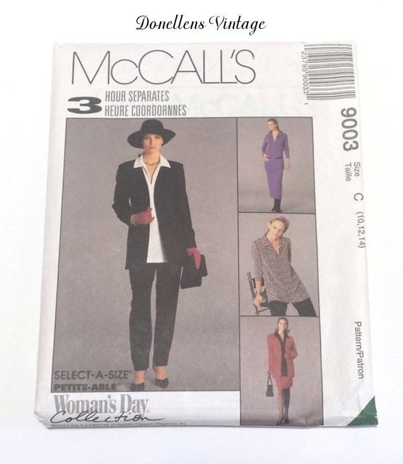 McCall's 9003 Petite-Able Woman's Day Collection 3 | Etsy