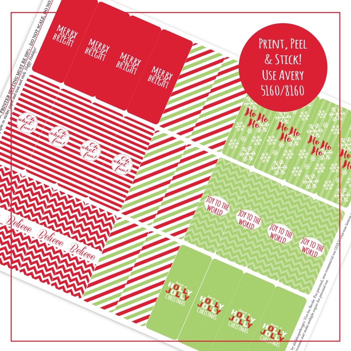 CHRISTMAS Candy Bar Wrappers Chocolate Nugget Wrappers / Etsy