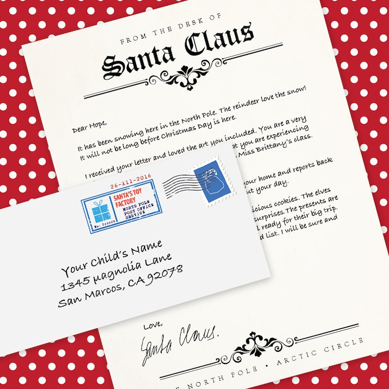 Santa Claus Letterhead Template