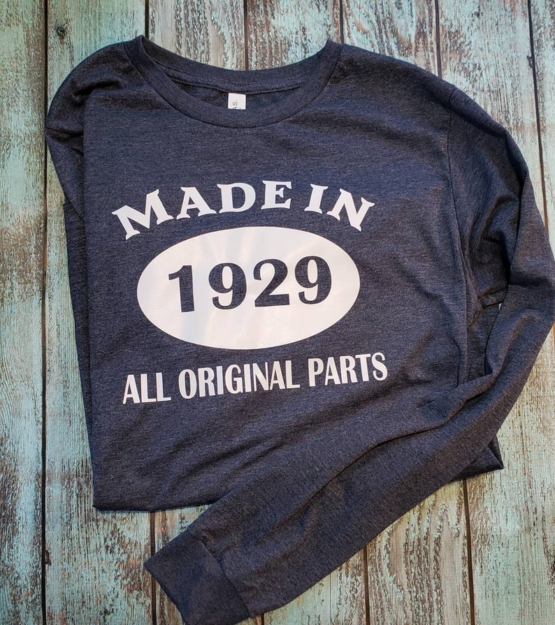 Birthday Shirt|Year of Birth|Funny Shirt|Born in|All Original Parts|70 Years Old|60 Years Old|Over The Hill