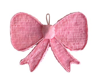 Coquette Bow Piñata | Pink Bow Party Decoration | Aesthetic Birthday Piñata | Coquette Party Decor | Girly Birthday Surprise Box