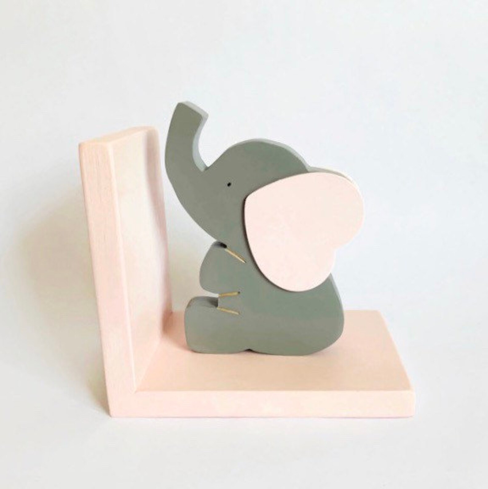 Bookends Elephant Bookends Nursery Bookends Baby Shower Etsy