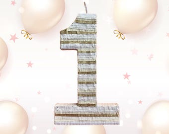 Number Pinata | Birthday Number Party Decoration | Custom Age Pinata | Kids Birthday Party | Number Birthday Pinata Favor