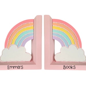 Bookends, Rainbow Bookends, Boho Baby Decor, Nursery Bookends, Baby Shower Gift