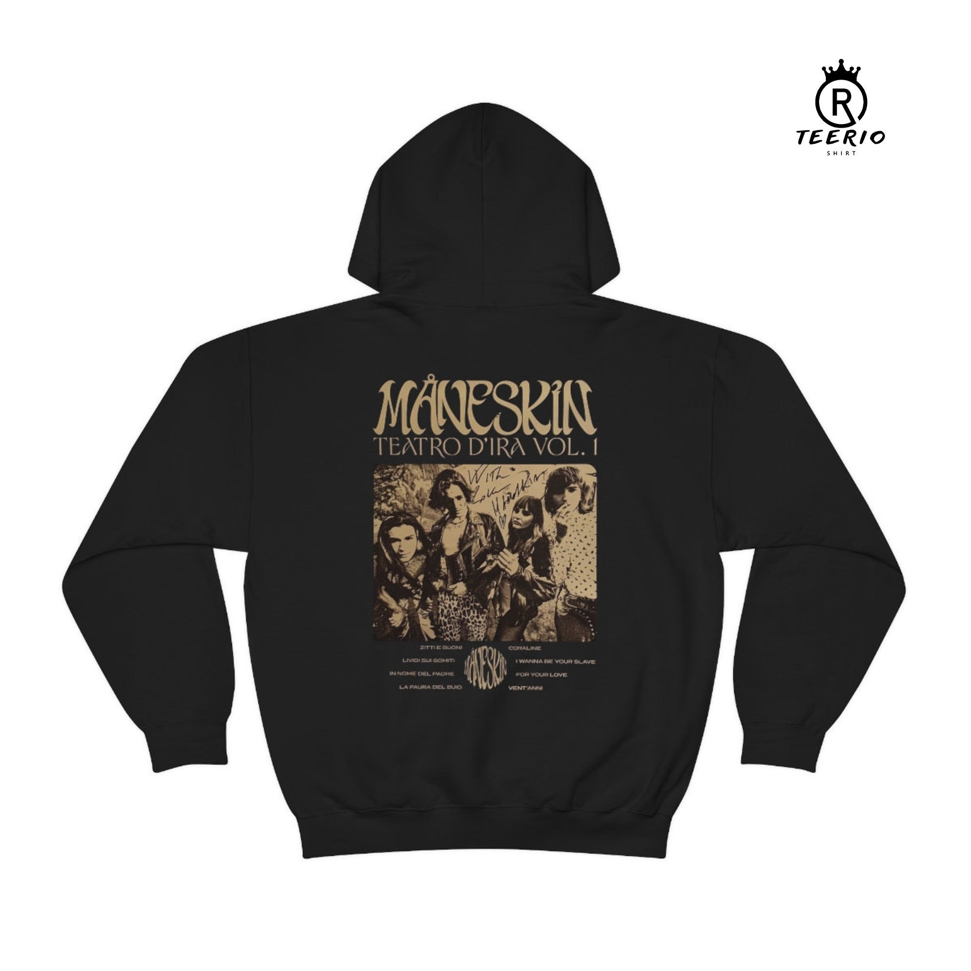 Discover Maneskin Unisex Premium Hoodie - Teatro D'ira Album Merch Poster