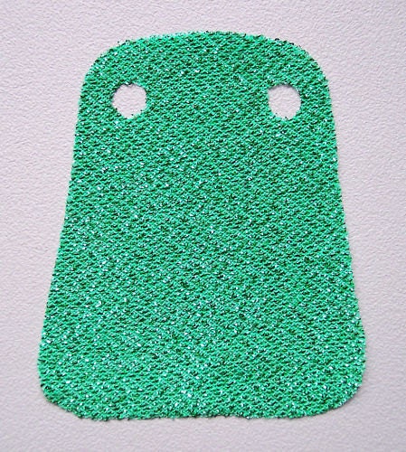 Vintage GI Joe Serpentor Replacement Green Metallic Cape