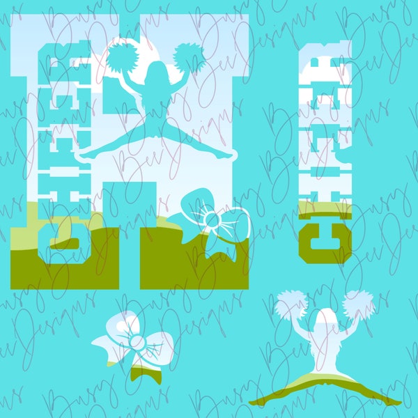 Letter H Cheer Canva Frame