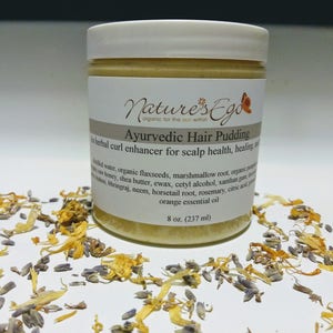 Ayurvedic Hair Pudding (99.9 % natural and organic, curl enhancer, rosemary, horsetail root, pumpkin seed oil)