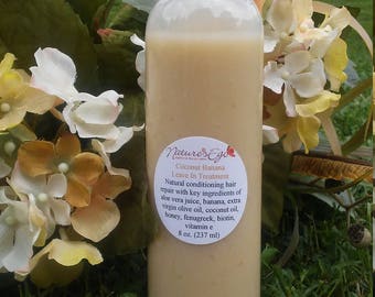 Coconut Banana Leave In Treatment (conditioner, repair treatment, damaged hair, biotin, vitamin e)