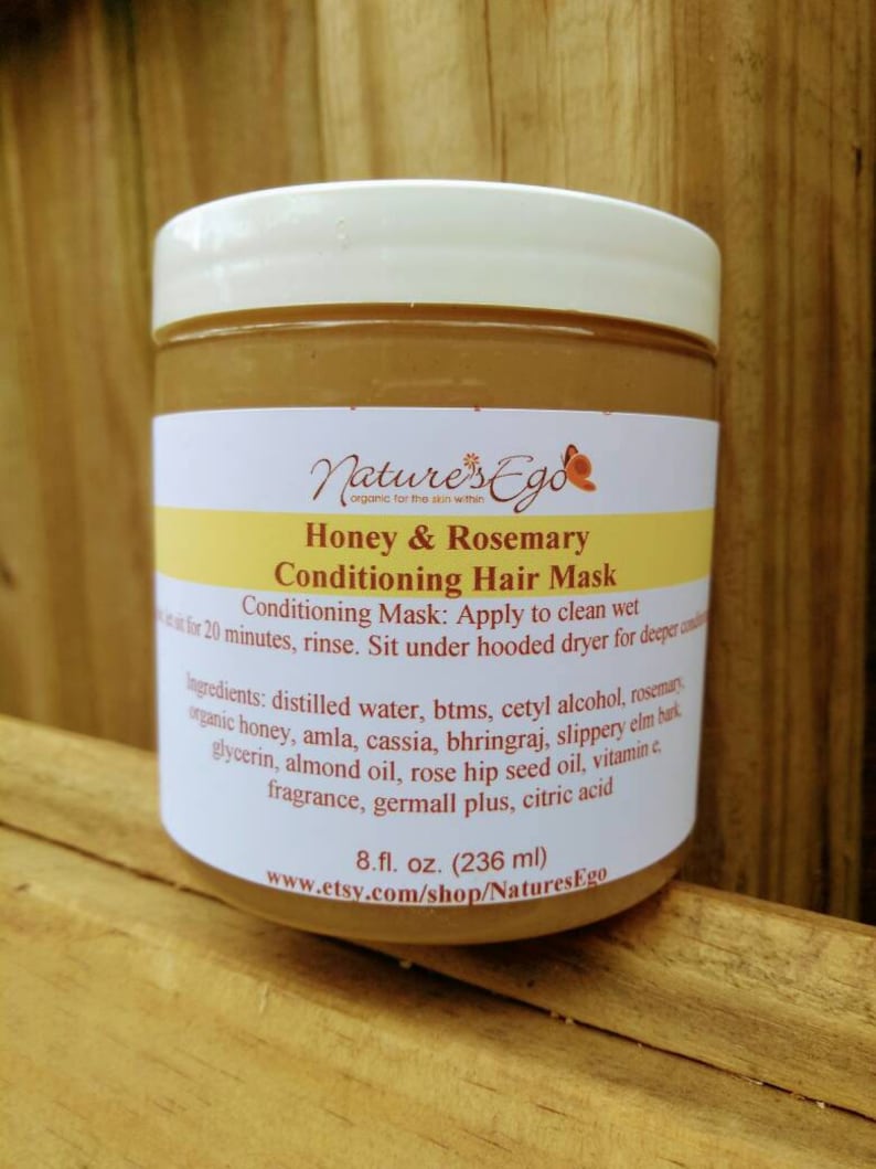 Honey & Rosemary Conditioning Hair Mask Etsy
