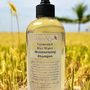 Fermented Rice Water Moisturizing Shampoo (jojoba, almond oil, amla, hibiscus, marshmallow root)